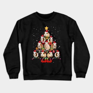 Funny Guinea Pig Christmas Tree Ornament Decor Gift Cute Crewneck Sweatshirt